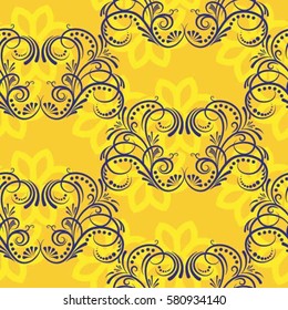 Endless abstract pattern. Background texture.  Vector illustration.