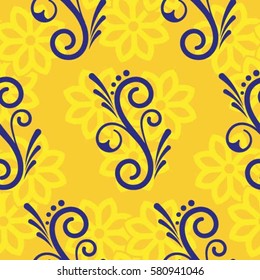 Endless abstract pattern. Background texture.  Vector illustration.