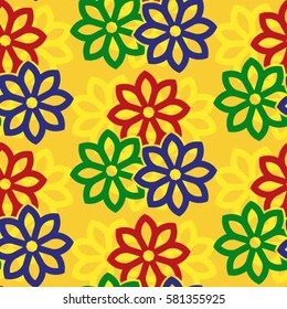 Endless abstract pattern. Background texture.  Vector illustration.