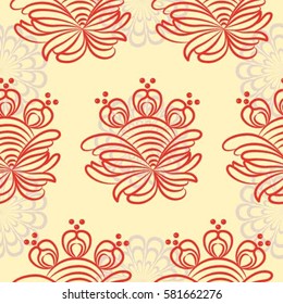 Endless abstract pattern. Background texture.  Vector illustration.
