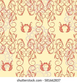 Endless abstract pattern. Background texture.  Vector illustration.