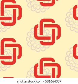 Endless abstract pattern. Background texture.  Vector illustration.