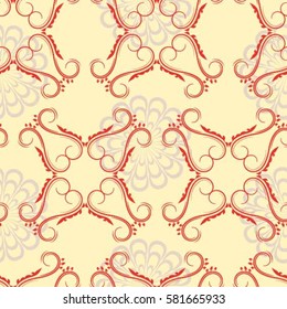 Endless abstract pattern. Background texture.  Vector illustration.