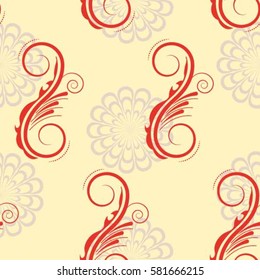 Endless abstract pattern. Background texture.  Vector illustration.