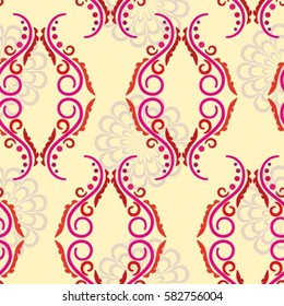 Endless abstract pattern. Background texture.  Vector illustration.