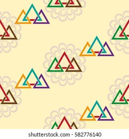 Endless abstract pattern. Background texture.  Vector illustration.