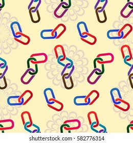 Endless abstract pattern. Background texture.  Vector illustration.