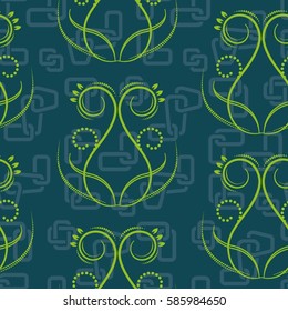 Endless abstract pattern. Background texture.  Vector illustration.