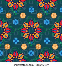 Endless abstract pattern. Background texture.  Vector illustration.