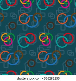 Endless abstract pattern. Background texture.  Vector illustration.
