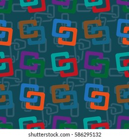 Endless abstract pattern. Background texture.  Vector illustration.