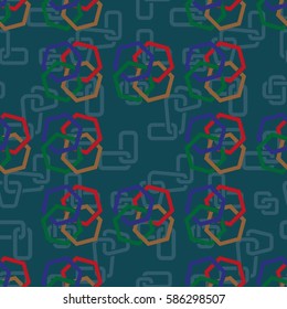 Endless abstract pattern. Background texture.  Vector illustration.