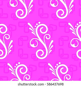 Endless abstract pattern. Background texture.  Vector illustration.