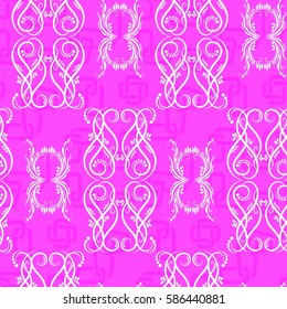 Endless abstract pattern. Background texture.  Vector illustration.