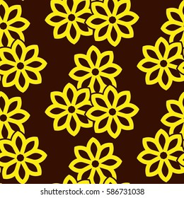 Endless abstract pattern. Background texture.  Vector illustration.