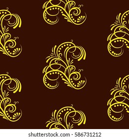 Endless abstract pattern. Background texture.  Vector illustration.