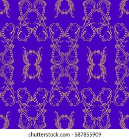 Endless abstract pattern. Background texture.  Vector illustration.