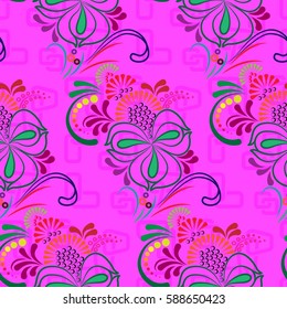 Endless abstract pattern. Background texture.  Vector illustration.