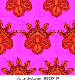 Endless abstract pattern. Background texture.  Vector illustration.