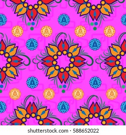 Endless abstract pattern. Background texture.  Vector illustration.