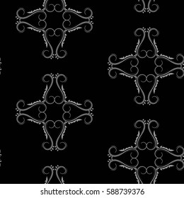 Endless abstract pattern. Background texture.  Vector illustration.