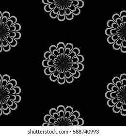 Endless abstract pattern. Background texture.  Vector illustration.