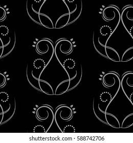 Endless abstract pattern. Background texture.  Vector illustration.