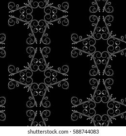 Endless abstract pattern. Background texture.  Vector illustration.