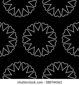 Endless abstract pattern. Background texture.  Vector illustration.