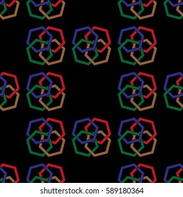 Endless abstract pattern. Background texture.  Vector illustration.
