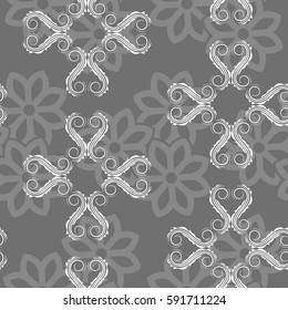 Endless abstract pattern. Background texture.  Vector illustration.