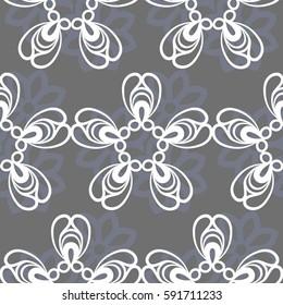 Endless abstract pattern. Background texture.  Vector illustration.