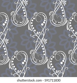 Endless abstract pattern. Background texture.  Vector illustration.