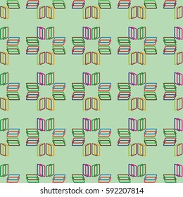 Endless abstract pattern. Background texture.  Vector illustration.