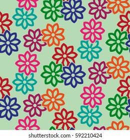 Endless abstract pattern. Background texture.  Vector illustration.