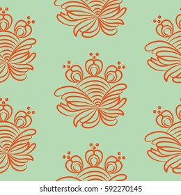 Endless abstract pattern. Background texture.  Vector illustration.