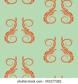 Endless abstract pattern. Background texture.  Vector illustration.