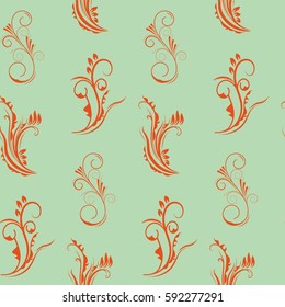 Endless abstract pattern. Background texture.  Vector illustration.