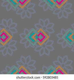 Endless abstract pattern. Background texture.  Vector illustration.