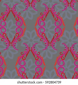 Endless abstract pattern. Background texture.  Vector illustration.