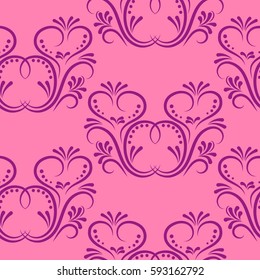 Endless abstract pattern. Background texture.  Vector illustration.