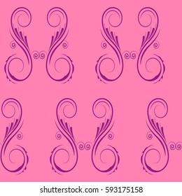 Endless abstract pattern. Background texture.  Vector illustration.