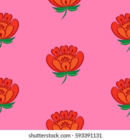 Endless abstract pattern. Background texture.  Vector illustration.