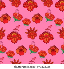 Endless abstract pattern. Background texture.  Vector illustration.