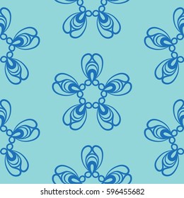 Endless abstract pattern. Background texture.  Vector illustration.