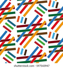 Endless abstract pattern. Background texture.  Vector illustration.