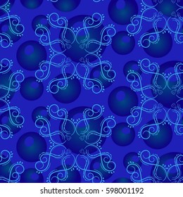 Endless abstract pattern. Background texture.  Vector illustration.