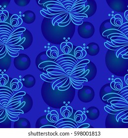 Endless abstract pattern. Background texture.  Vector illustration.