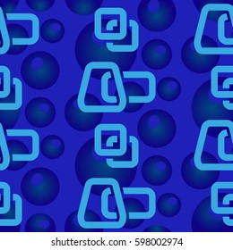 Endless abstract pattern. Background texture.  Vector illustration.