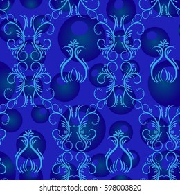 Endless abstract pattern. Background texture.  Vector illustration.